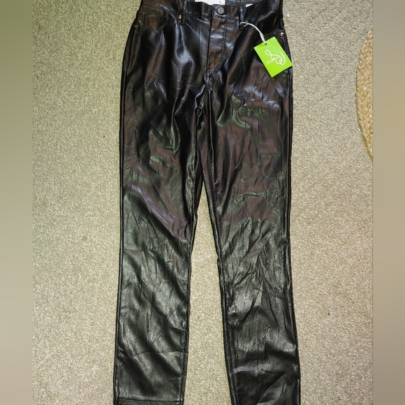 Sam Edelman Faux Leather Black Pants Sz.26 NWT - Picture 4 of 9